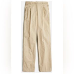 NWT Collection pleated wide-leg pant in trench canvas, Khaki Size 6